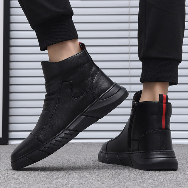 Soft bottom genuine leather! Trendy and comfortable casual leather boots! Soft bottom genuine leather! Trendy and comfortable casual leather boots!