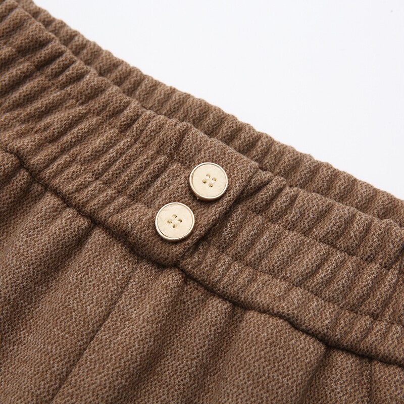 特大码妈妈春秋长裤子休闲高腰裤中老年人外婆奶奶小脚直筒裤厚女