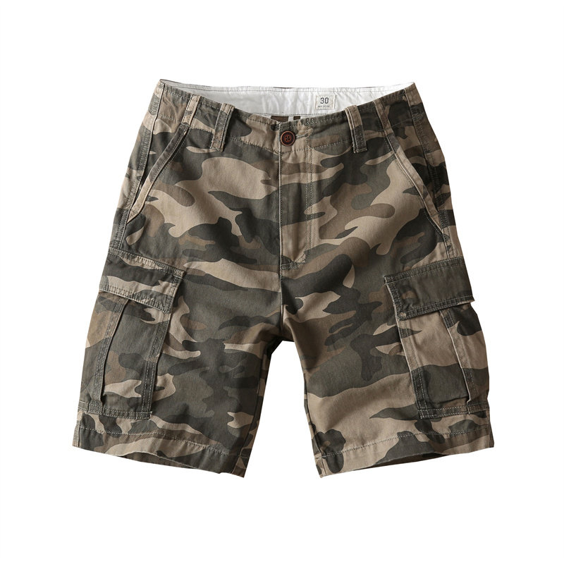 夏季户外迷彩工装短裤男宽松直筒多口袋休闲五分裤重磅青年运动裤,淘宝优惠券,粉丝福利购,淘宝优惠卷
