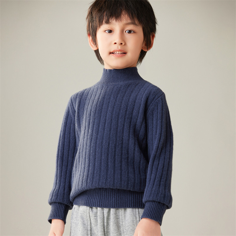 儿童羊毛衫半高领抽条男女童羊绒毛衣纯色七针加厚打底衫秋冬新款,淘宝优惠券,粉丝福利购,淘宝优惠卷