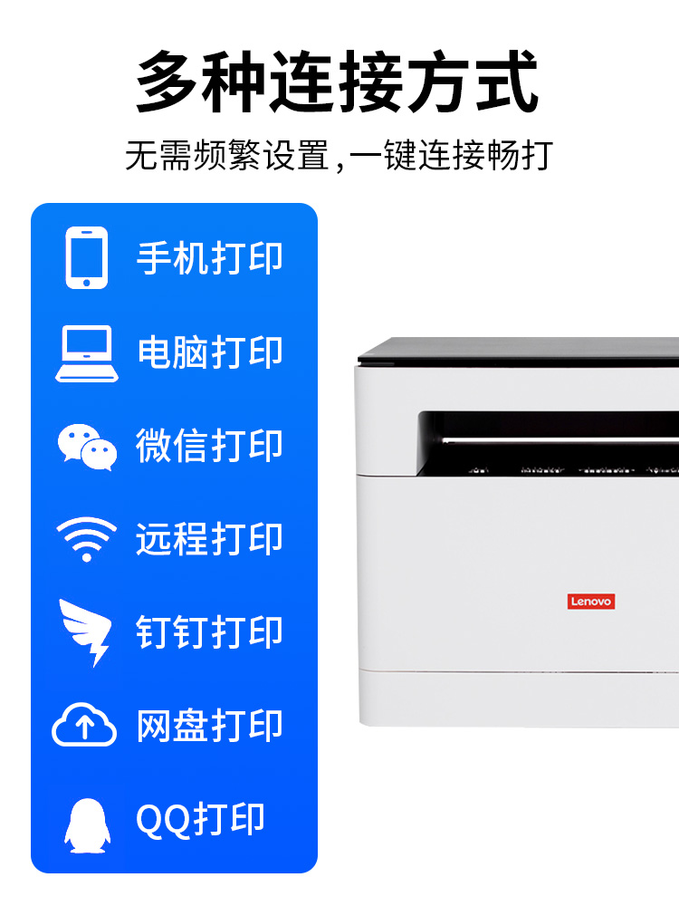 联想M1688WPro黑白激光打印机办公专用小型家用多功能复印扫描一 - 图1