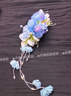 新款西双版纳傣族服装女发饰发夹傣族手工制作簪花表演头花头饰