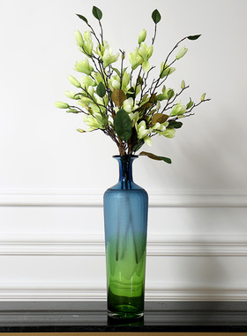 欧式风简约透明人造水晶餐桌花瓶