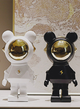现代无障碍豪华宇航员宇航员暴力熊桌面装饰品客厅电视柜卧室书房
