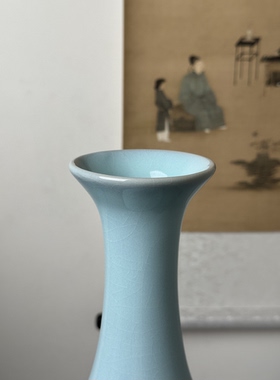 一物一拍102二级微瑕品35cm玉壶春瓶无礼盒汝瓷花瓶花器摆件插花