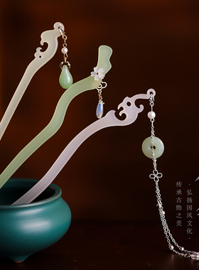 发簪日常百搭发饰古风醋酸复古风