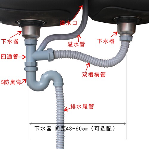 不锈钢下水器提篮厨房水槽下配件水器洗菜盆水池下水提笼水槽配件 - 图2