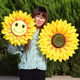 Sunflower dance children's opening ceremony props holding flowers