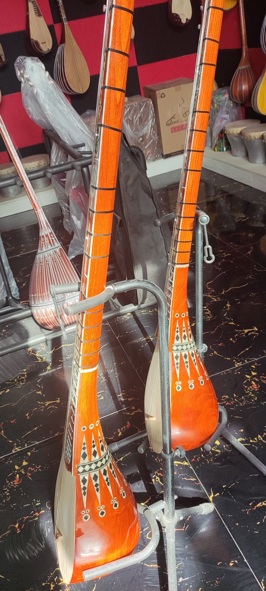 萨塔尔/沙塔尔/民族乐器/新疆乐器/弦乐器13根弦 乐器包 弓 松香