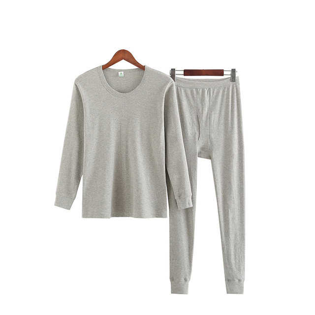 Solid color long sleeve cotton sweater AB underwear simple men