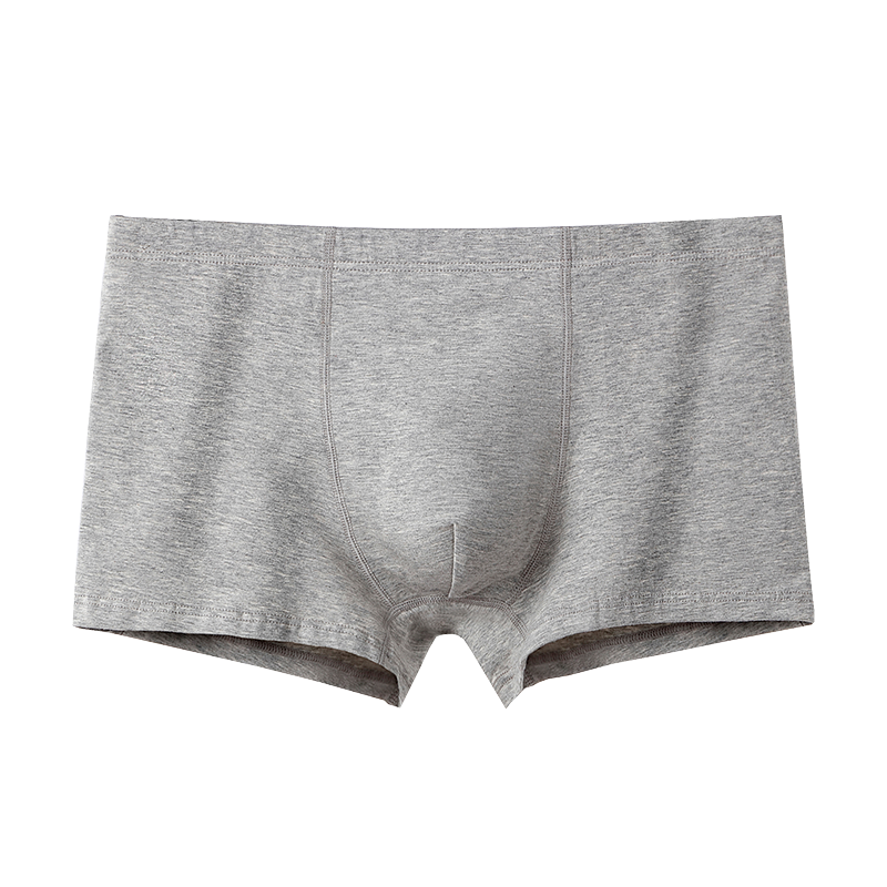 AB内裤男士精梳纯棉弹力平角裤中腰U凸四角裤青年男纯色短裤L601,淘宝优惠券,粉丝福利购,淘宝优惠卷