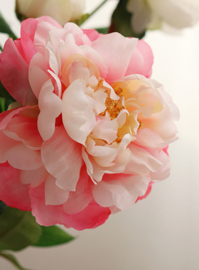 高品质锦绣牡丹芍药仿真花假花家居客厅摆件餐厅装饰绢花干花摆设