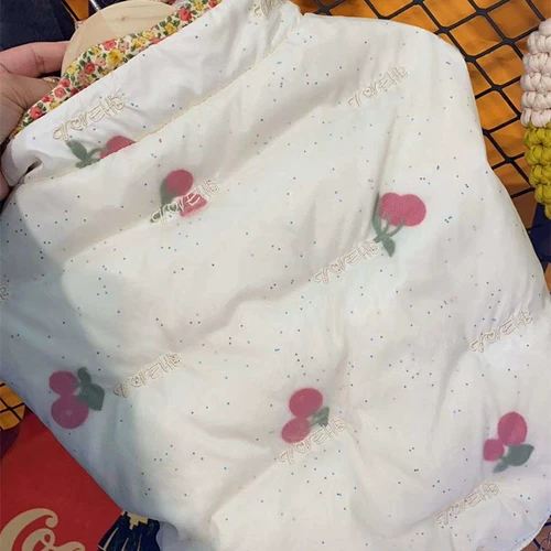 Демисезонный удерживающий тепло милый пуховик с пухом, осенний сезон, увеличенная толщина