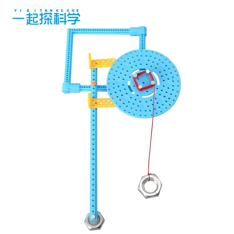 小学生一分钟计时器科技制作儿童实验作业时钟机械自动重力摆钟-图1