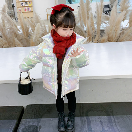 前程纸样幻彩立领羽绒服纸样女童加厚面包服外套裁剪图纸样板456 - 图0