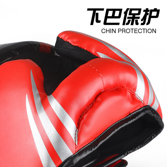 Thickened face protection competition type fully enclosed boxing helmet