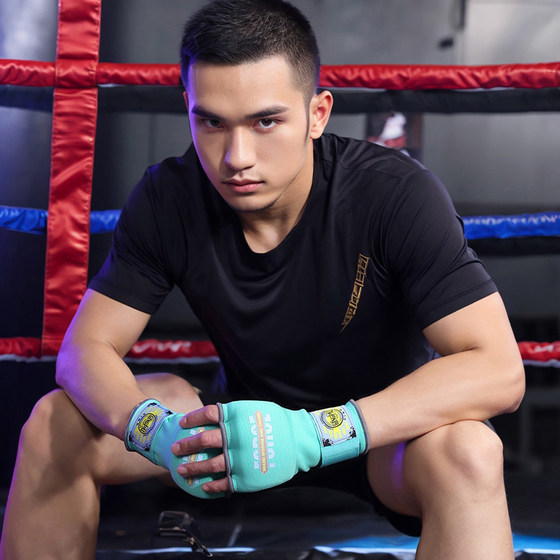 Jingpai quick hand bandage half finger boxing gloves
