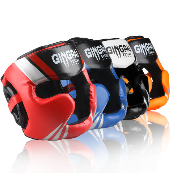 Thickened face protection competition type fully enclosed boxing helmet