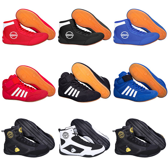 Jingpai boxing shoes for men and women low-top Sanda high-top boots