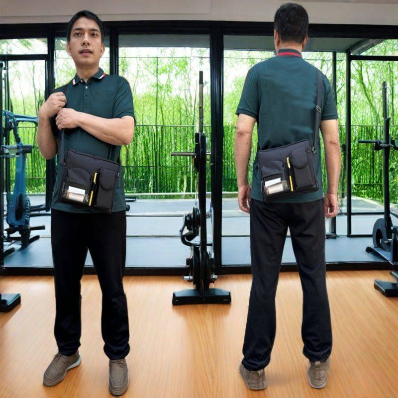 快递员专用背包快递员专用腰包便携打印机斜挎包单肩包防水大容量,淘宝优惠券,粉丝福利购,淘宝优惠卷