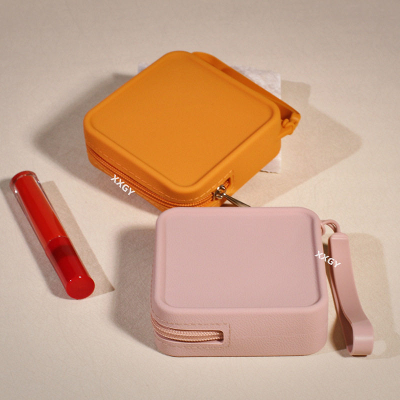新款硅胶收纳小方包大容量便携随身带收纳袋口红耳机零钱包便携式,淘宝优惠券,粉丝福利购,淘宝优惠卷