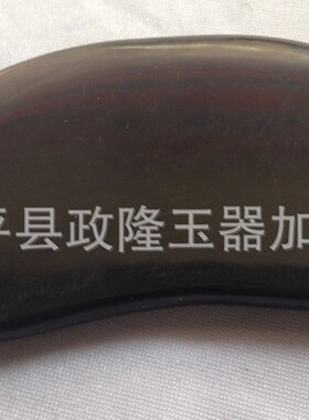 玄黄砭石刮痧板 大刀玄黄砭石 手工打磨抛光褐色砭石按摩板
