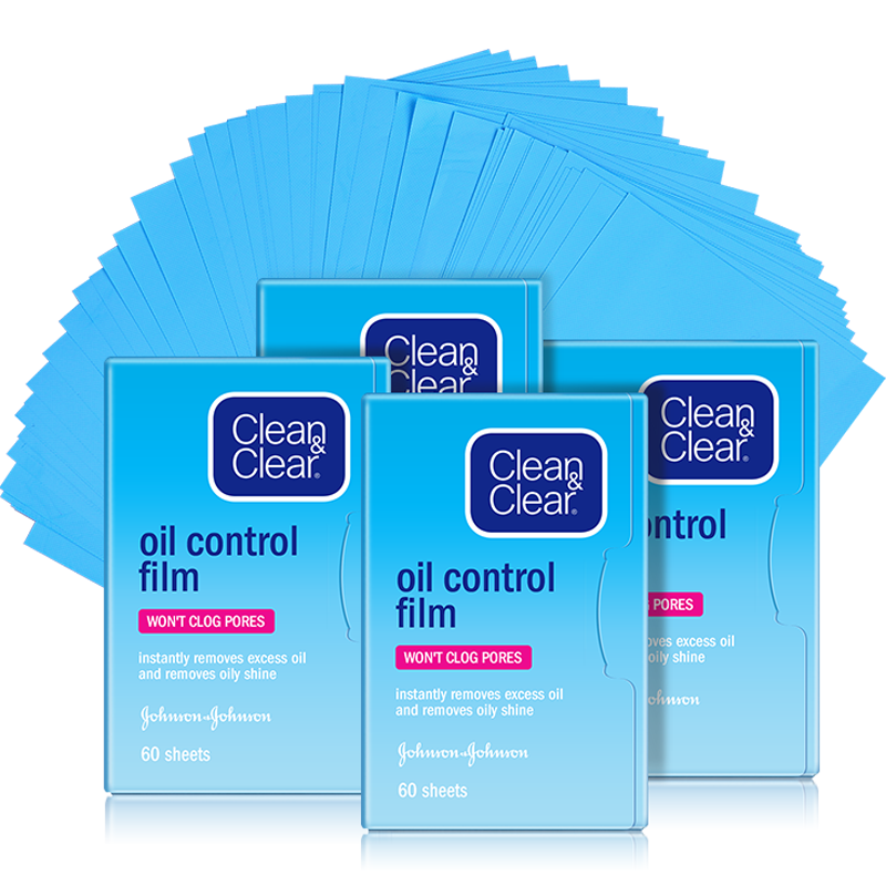 可伶可俐魔力蓝膜4包控油吸油纸 强生中国T区护理套装