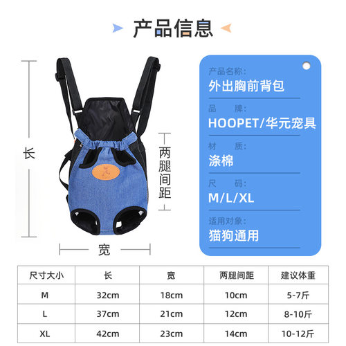 猫咪胸前包背带猫包便携外出携带双肩背猫兜猫袋出行宠物用品背包 - 图3