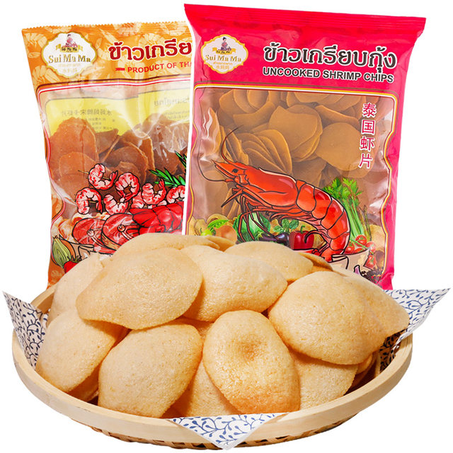 Shui Mama Shrimp Crackers in Thailand get free ketchup when you buy it