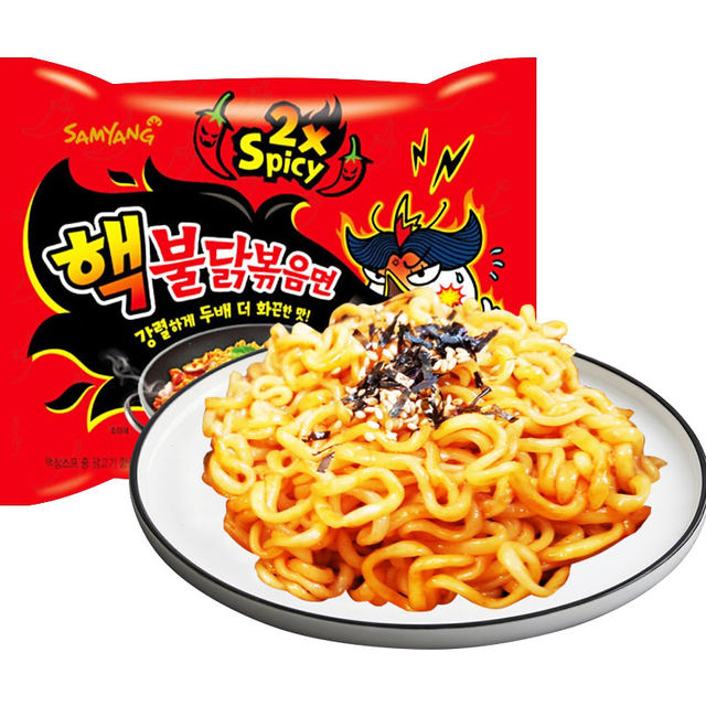 Korean imported double spicy turkey noodles instant noodles