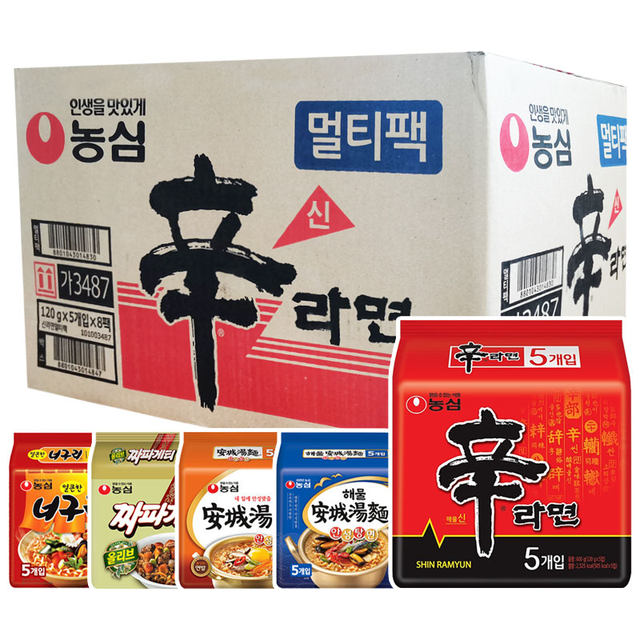 Nongshim Korean imported Nongshim instant noodles whole box wholesale