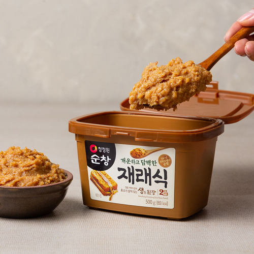 韩国进口清净园传统生大酱韩式大酱汤专用酱东北黄豆酱大豆酱大酱 - 图2