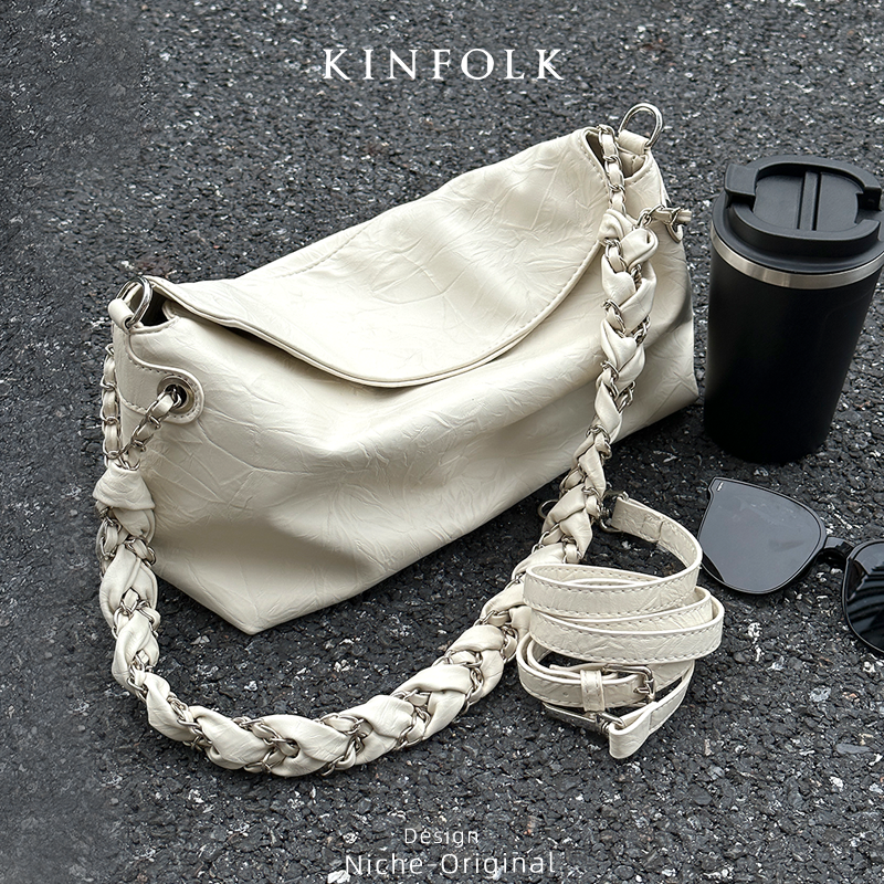 腋下包个性托特包麻花链条肩带复古通勤手抓纹单肩斜挎包质感柔软,淘宝优惠券,粉丝福利购,淘宝优惠卷