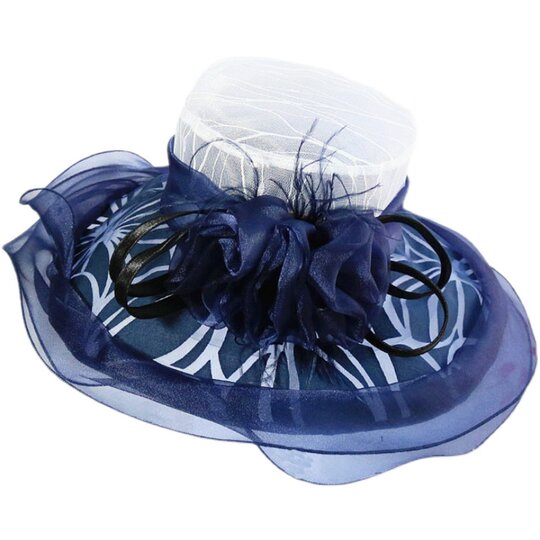 Fashionable organza sun protection foldable visor hat