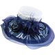 Fashionable organza sun protection foldable visor hat