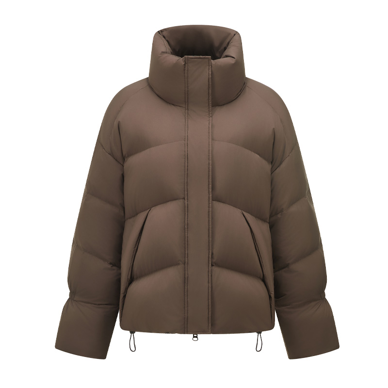 马克华菲2025冬季新款立领短款羽绒服女款时尚休闲百搭面包服外套