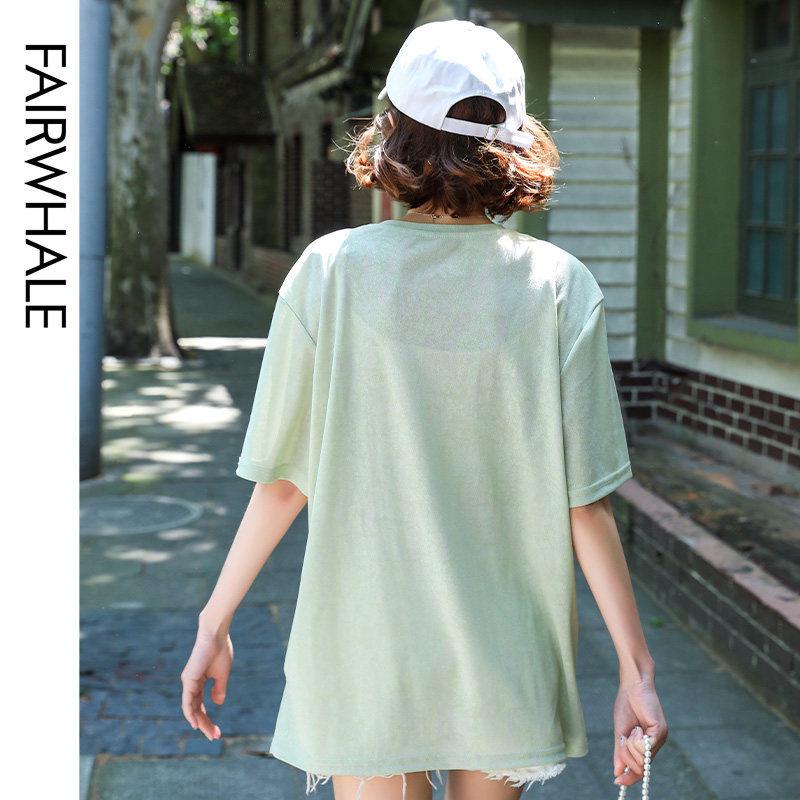 马克华菲女装糖果色短袖ins潮t恤 马克华菲女装T恤