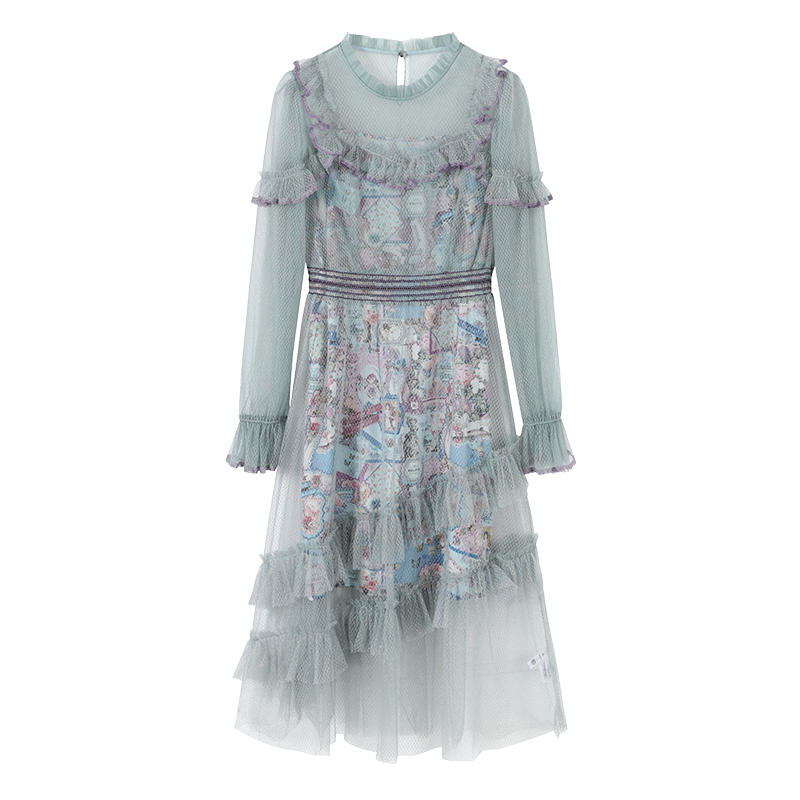 马克华菲重工工艺2020秋装连衣裙 马克华菲女装连衣裙