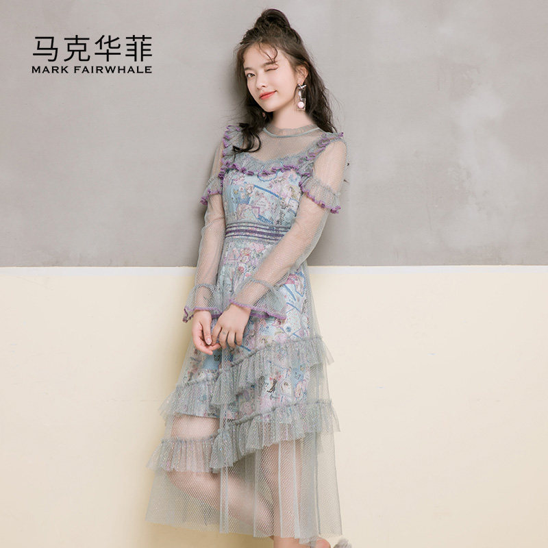 马克华菲重工工艺2020秋装连衣裙 马克华菲女装连衣裙