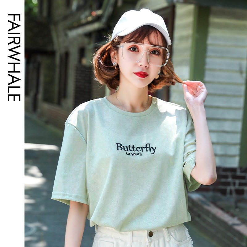 马克华菲女装糖果色短袖ins潮t恤 马克华菲女装T恤