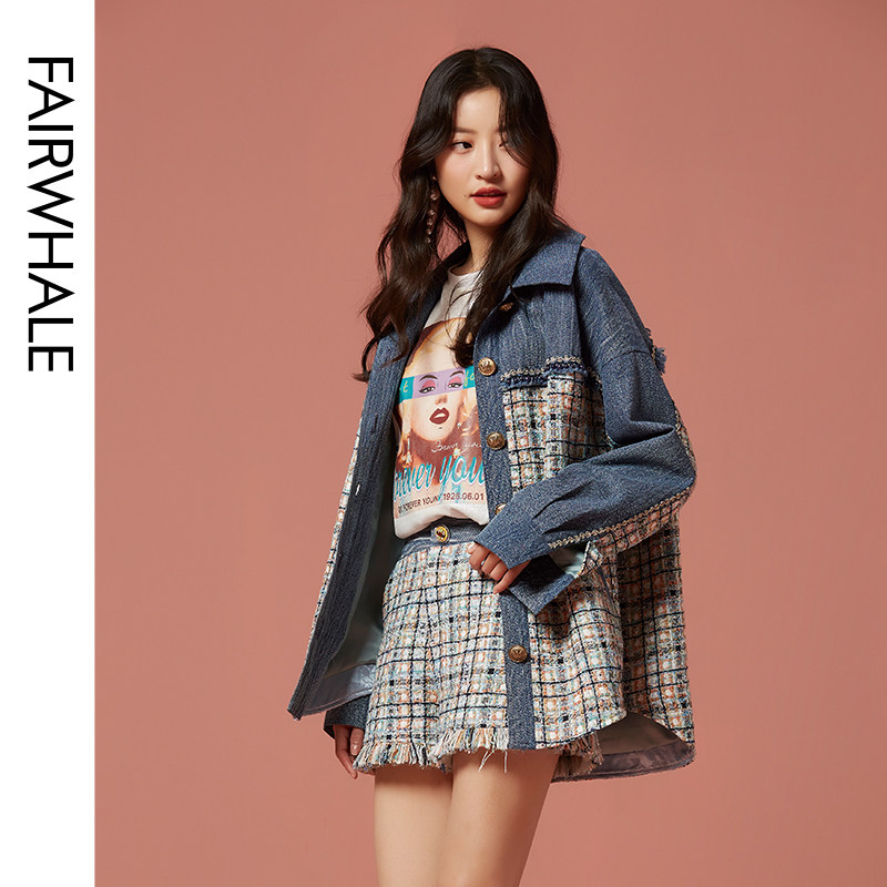 马克华菲女装2020秋新品小香风复古 马克华菲女装短外套