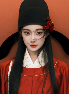 戏剧戏曲古装帽子唐制宋制李白帽子幞头簪花戏曲摄影影楼道具