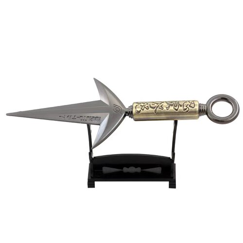 火影周边四代目水门飞雷神苦无一比一大号模型合金属挂件武器玩具 - 图3