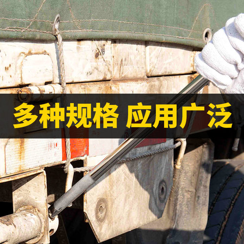 货车撬棍紧绳器加力杆工具多功能撬杠高硬度特种钢圆形扁头撬棒 - 图0