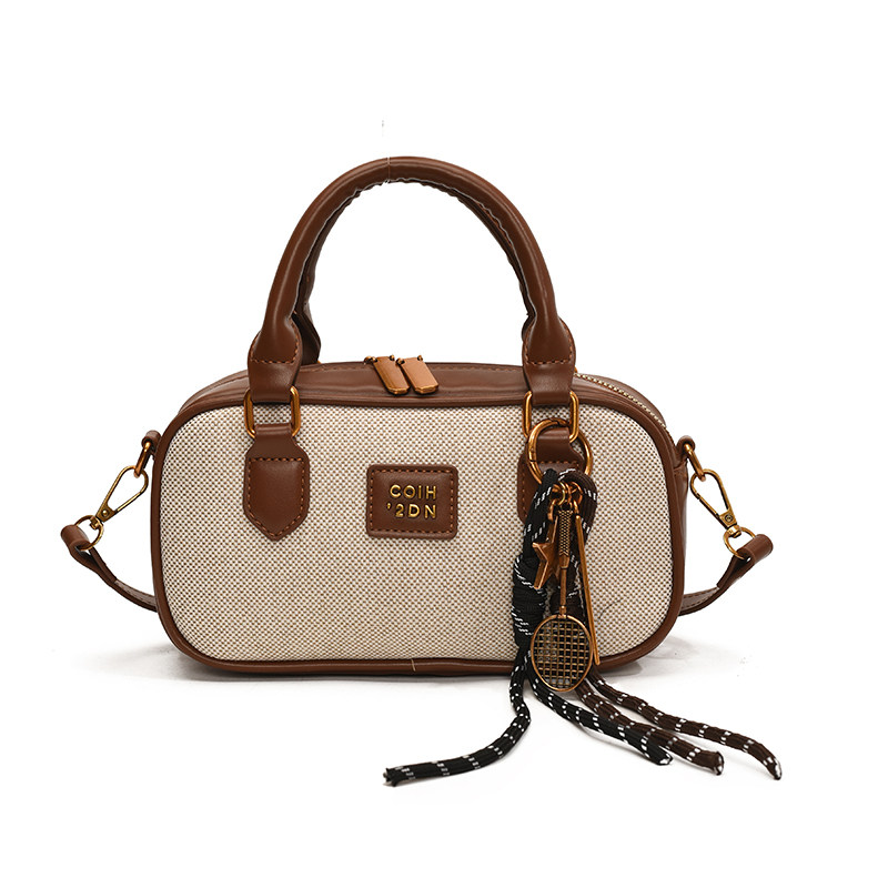 小众复古网红保龄球包女包2025新款百搭手提小方包通勤单肩斜挎包,淘宝优惠券,粉丝福利购,淘宝优惠卷