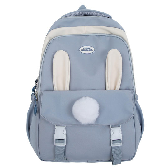 Large-capacity cute rabbit backpack two-piece set