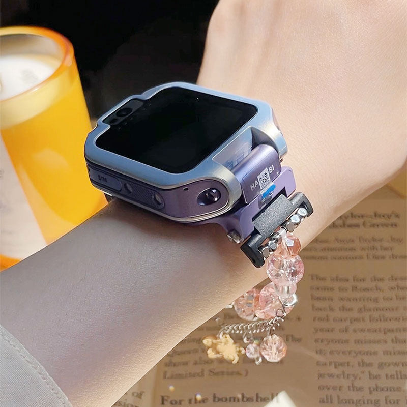 新品粉色樱花diy手链适用华为儿童手表表带5X/5XPro/3Pro/4Pro/3X,淘宝优惠券,粉丝福利购,淘宝优惠卷