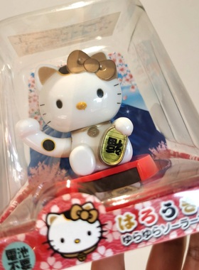太阳能卡通点头招财猫咪摆件