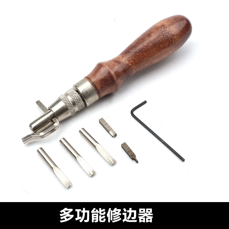 手工皮具diy工具皮革制作多功能挖槽器压线器削边器修边器-图0