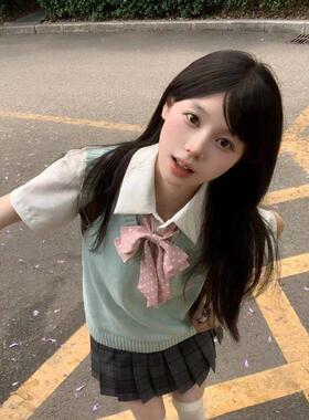 JK制服领花少女蝴蝶直条巾
